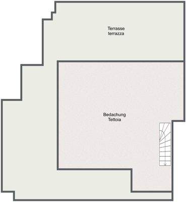 Dachterasse Max Valier - 1. Etage - 2D Floor Plan