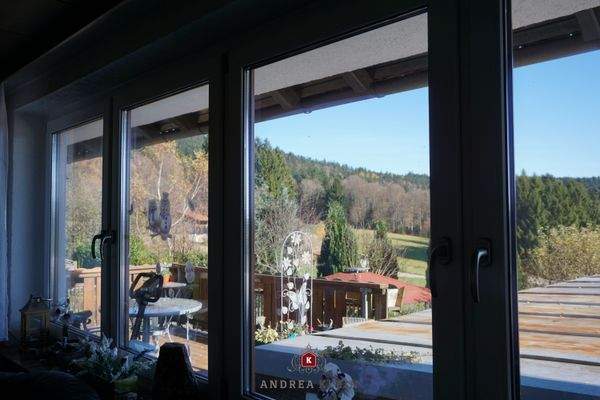 Ausblick vom Wohnzimmer