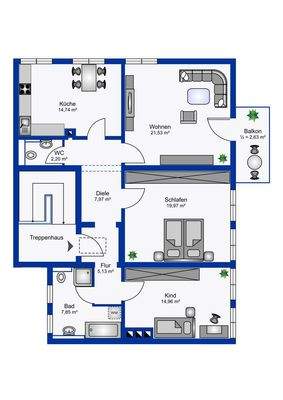 Grundriss Sudetenstrasse11