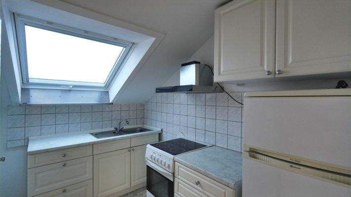 Küche in der Dachgeschosswohnung