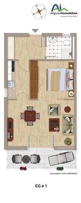 So ist Ihre neue Ferienwohnung aufgeteilt