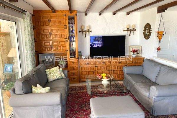 Behaglicher Fernsehbereich ...