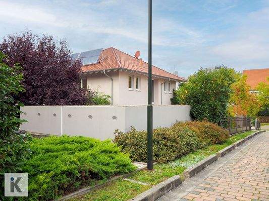 Seitenblick mit Solartherme