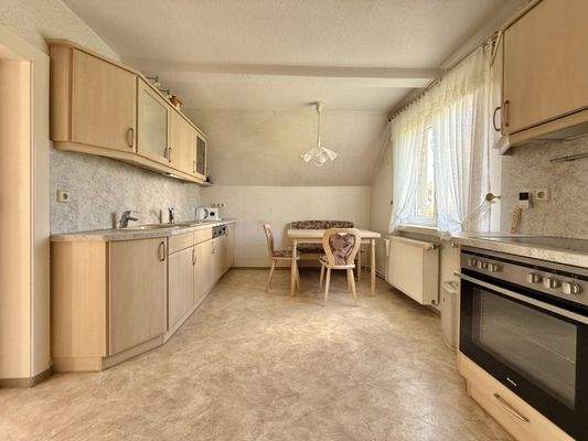 Küche im Dachgeschoss