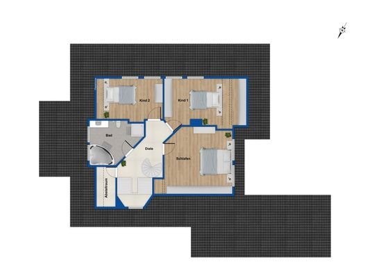 Grundriss Obergeschoss