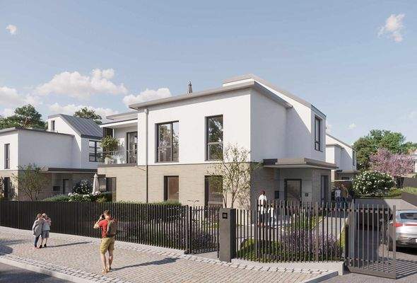 Haus und Einfahrt Tiefgarage