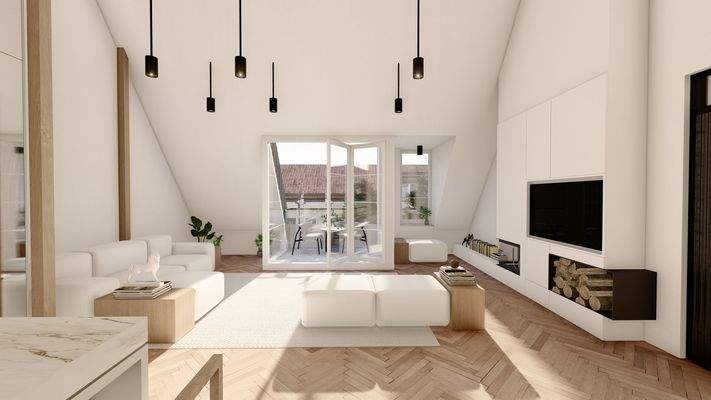 Visualisierung Wohn-Essbereich