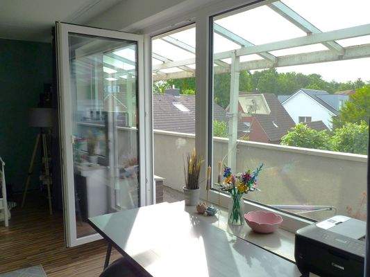 Tür zur Dachterrasse