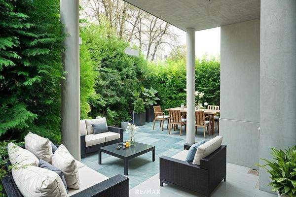 Terrasse mit Garten Visualisierung