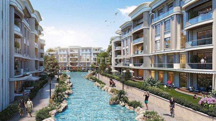 Apartments in a Complex with a Landscaped Garden in Kocaeli