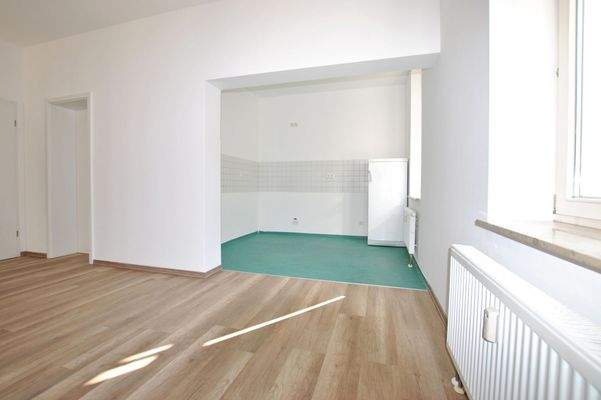 offene Küche (Zustand nach Sanierung)