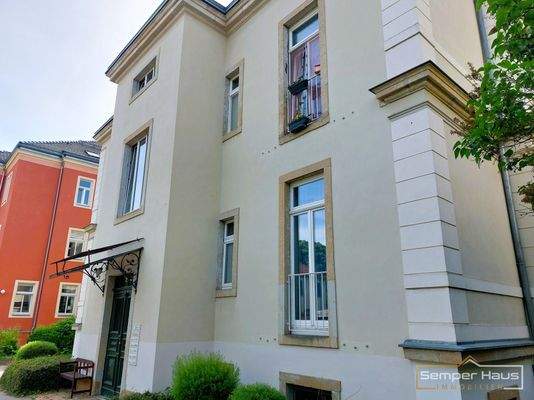 Gartenansicht Balkonvorbereitung