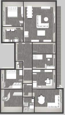 Gesamte Etage 2 Wohnungen