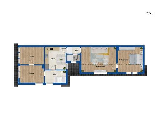 Grundriss Obergeschoss