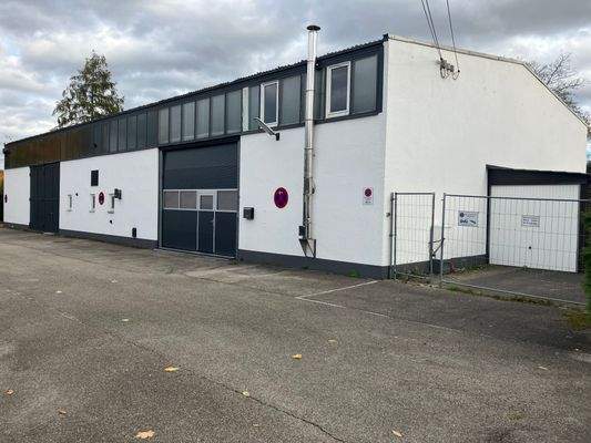 Außenansicht Halle Nr. 1 + 2