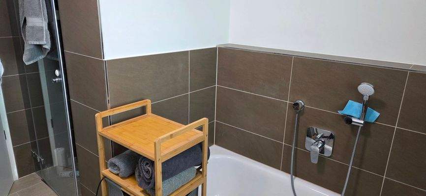 Badewanne und Dusche