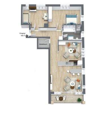 Wohnung Nr. 9 in  3 D