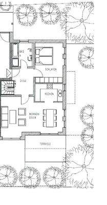 geräumiger Grundriss im Erdgeschoss mit Privatgarten