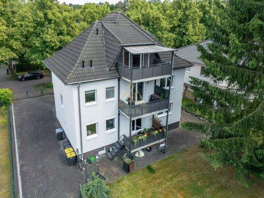 Luftansicht Gartenseite