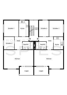 Grundriss EG und 1. OG