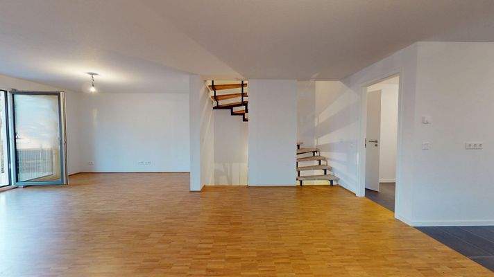 EG - Blick in den offenen Wohnraum