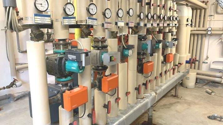 Detail heizungszentrale Gewerbeobjekte