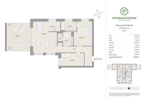 Grundriss Haus 7 - H07.01.02