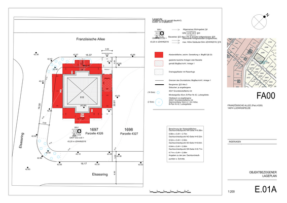 Objektbezogener Lageplan