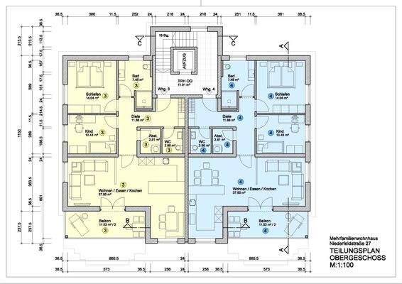 Grundriss Obergeschoss