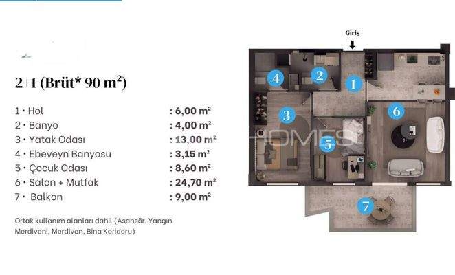Affordable Flats in a Luxury Complex with Pool in Aksu Antalya