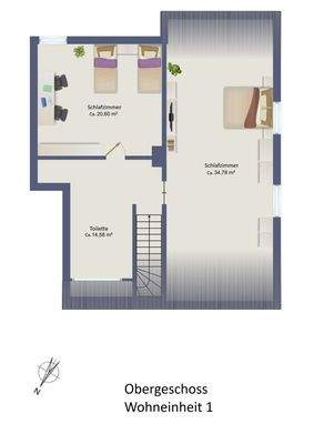 Obergeschoss Wohneineheit 1