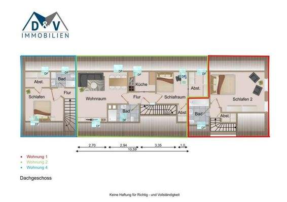 Mehrfamilienhaus - Dachgeschoss