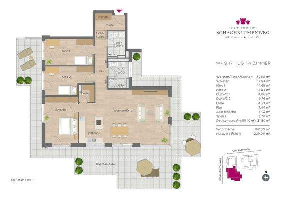 Grundriss Wohnung 17