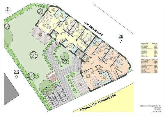 Grundriss WE 1 links