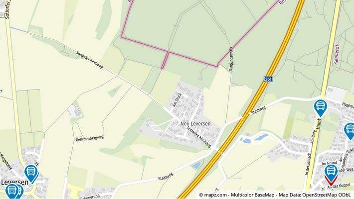 Geolyzer Kartenausschnitt