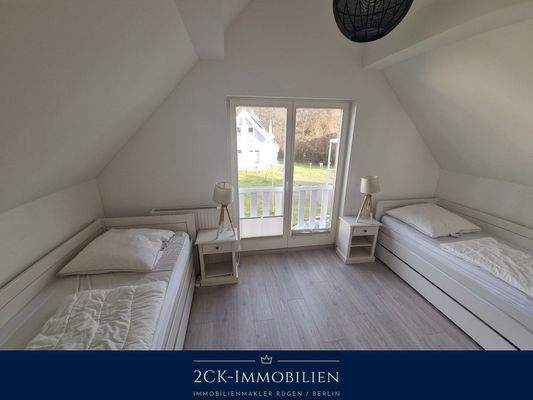 Kinderzimmer, zwei Betten