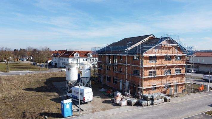 Außenansicht aktueller  Baufortschritt