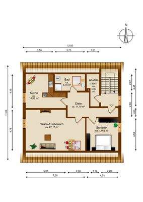 Grundriss Dachgeschoss