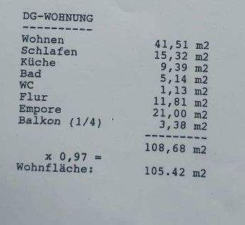 DG Wohnflächenberechnung