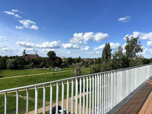 traumhafter Blick auf´s Packhof-Gelände