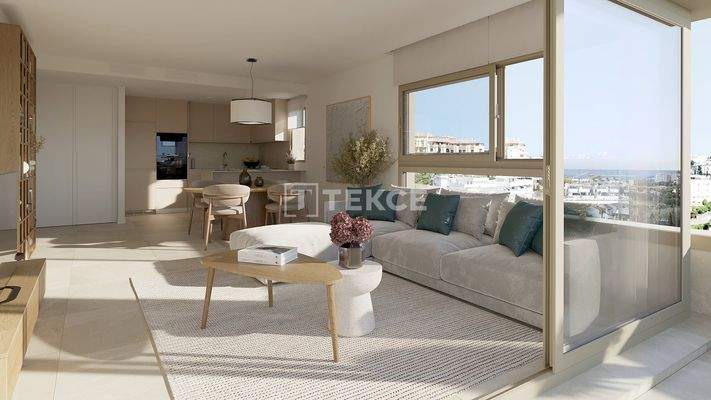 Apartments with Gardens and Pools in Mijas Spain