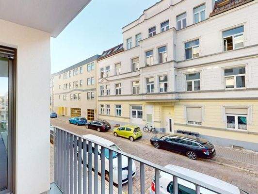 Balkon-schnittgleiche Wohnung