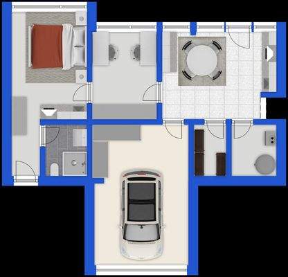 Erdgeschoss: Einliegerwohnung