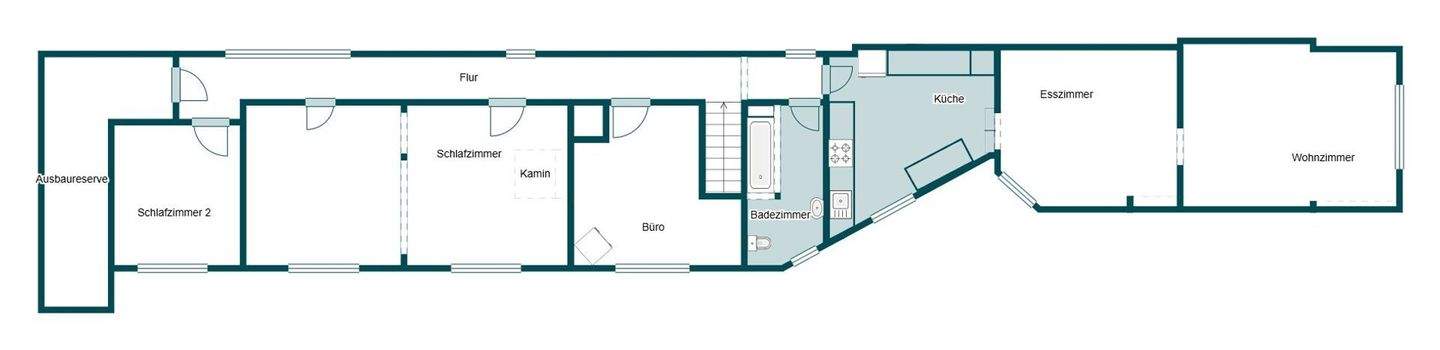 Grundriss Skizze 1.OG ELW