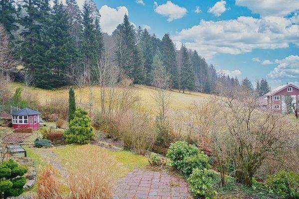 Blick vom Balkon  OG