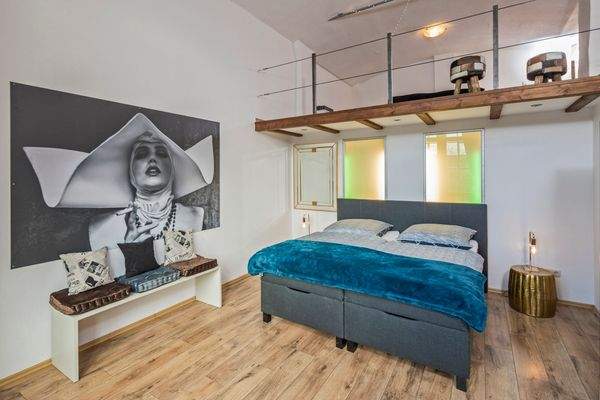 Schlafbereich der unteren Ebene