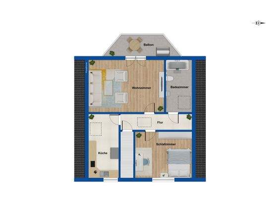 Grundriss Obergeschoss