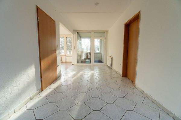 Esszimmer mit Blick zur Loggia