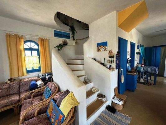 Südostkreta, Koutsounari: Haus auf zwei Ebenen mit herrlichem Meerblick zu verkaufen