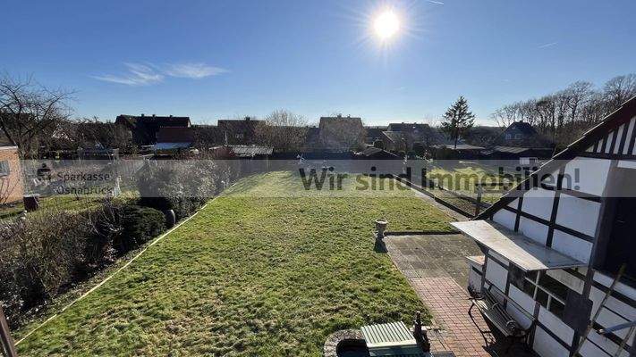 Balkonblick in den Garten